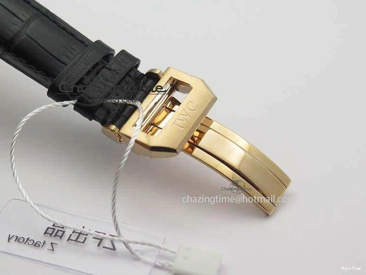 MIROTIME 0214 Portuguese Chrono RG IW371415 ZF 1:1 Best Edition Black Dial On Black Leather Strap A79350 (Slim Movement) FashionForward 7264